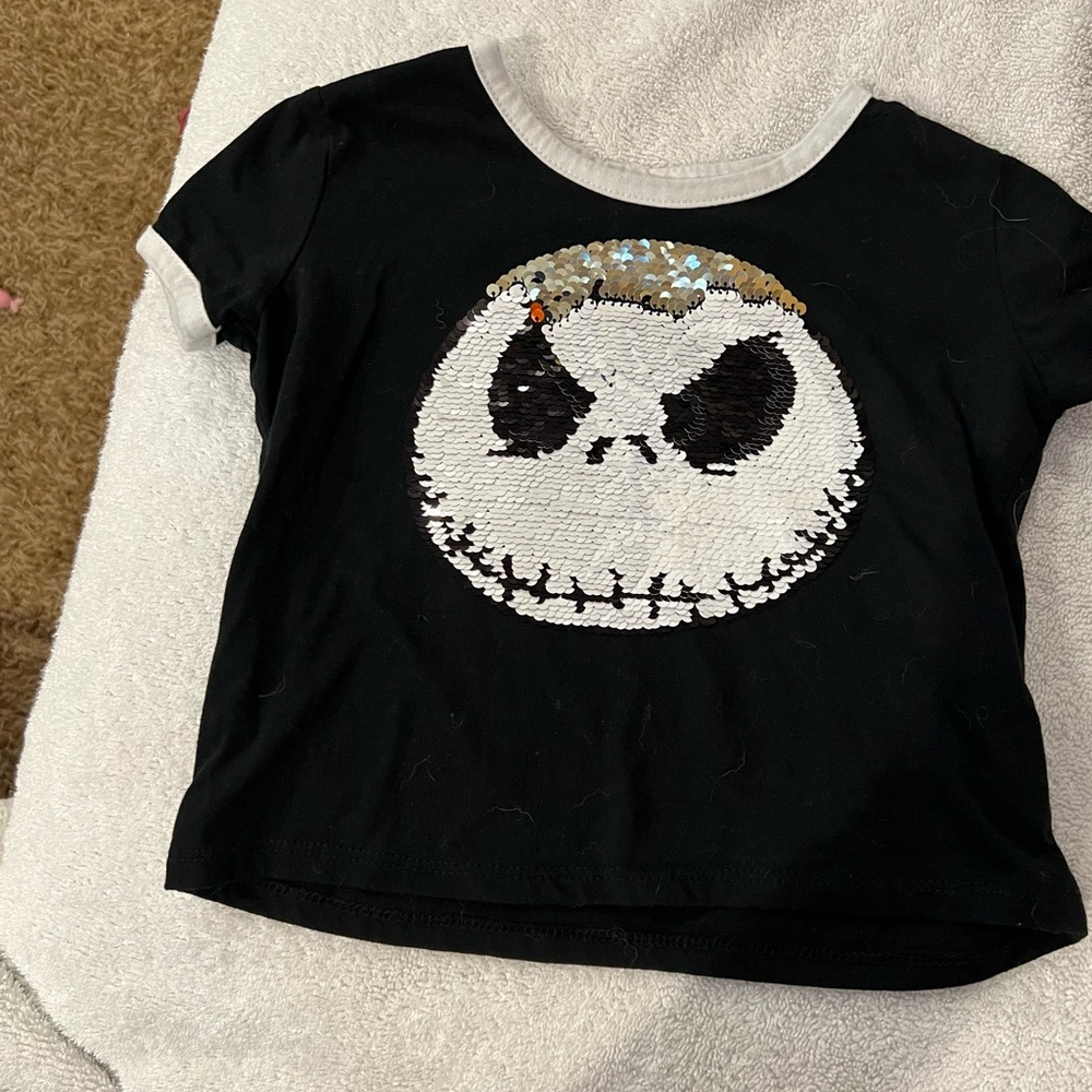 Nightmare Before Christmas sequined toddler shirt